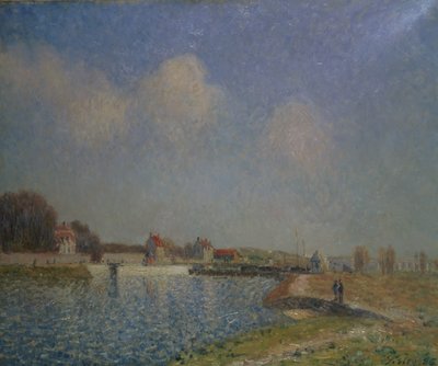 The Loing at Saint-Mammes by Alfred Sisley